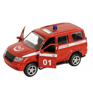 1:50 УАЗ Пожарная служба c инерционным механизмом